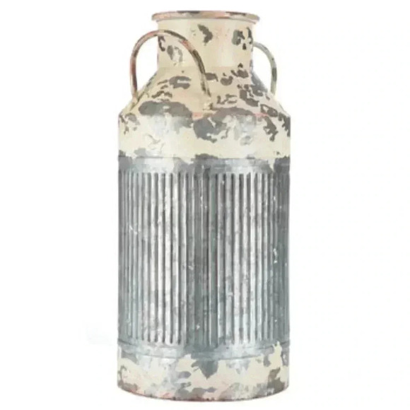 Rustic Metal Milk Can - Picture 1 of 5